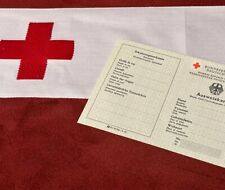 Militär Lazarett BRD Blanko Ausweiskarte Armbinde Rot Kreuz Armee Krankenhaus