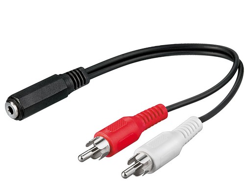 Adapter 20cm cinch kabel - 20cm,