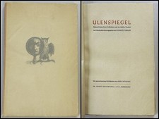 Karl Rössing / Konrad F. Bauer - Ulenspiegel 1948 Holzschnitte Pressendruck