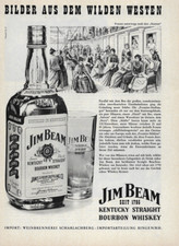 Jim Beam 1972 - Vintage Werbung Anzeige Reklame - yellowed_vintageads