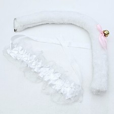 Katzen Cosplay Accessoires MEOWCOS CAT COSTUME TAIL & NECKLACE Schwanz Halsband