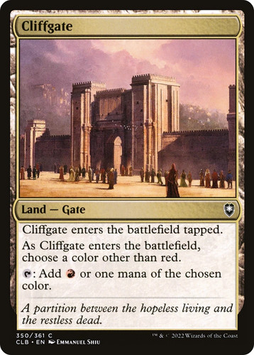 Cliffgate dual land - cliffgate,