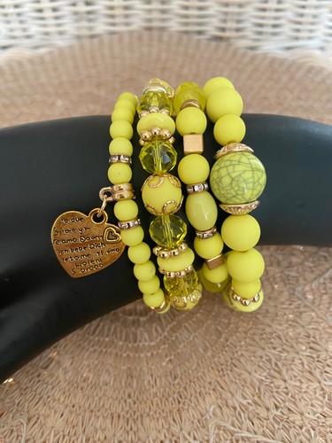 Armband set 4tlg perlen boho - set,