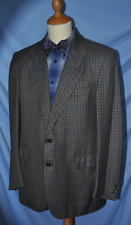 REGENT Cashmere Sakko Gr. XL(54) HANDMADE 100% Kaschmir Einreiher grau-blau-Töne