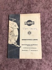 Ersatzteilliste Kramer