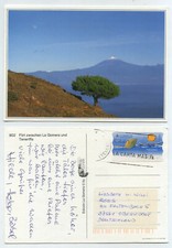 60720 - La Gomera und Teneriffa mit El Teide - Ansichtskarte, gelaufen