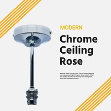 NEU Chrom Decke Rose Anhänger