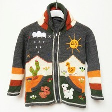 Kinder strickjacke dunkelgrau - kinder,