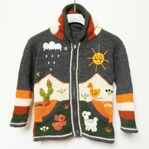 Kinder strickjacke dunkelgrau - kinder,