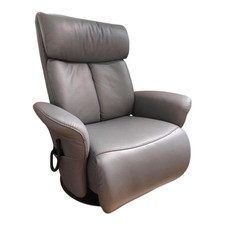 himolla Relaxsessel 7727 Type 86O Leder Longlife Rustica Azuro Grau 