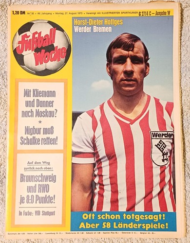Fußball woche 1973 - fußball,