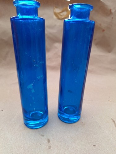 Glasvasen blau türkis - glasvasen, blau/