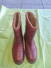 Timberland WINTERSTIEFEL  Gr.41 US 8M BRAUN LEDER STIEFEL  GEFÜTTERT  Lammfell 