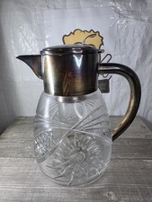 glaskanne mit deckel Versilbert Von WMF