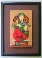 SHA-GA Gagik Shahinian ORIGINAL GEMÄLDE (2004) Armenien / Armenische Volkskunst