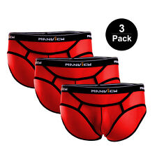 Herren Slip transparent Rot