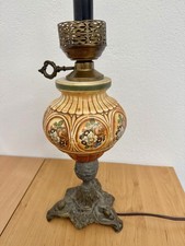 Alte Petroleum Tisch Lampe