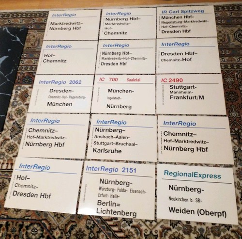 Original zuglaufschilder - 15,