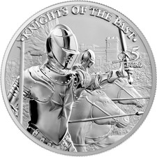 Malta 2021 5€ Knights of the past 1 Oz silber Münze