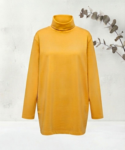 Mia moda rollkragenshirt basic - rollkragenshirt,