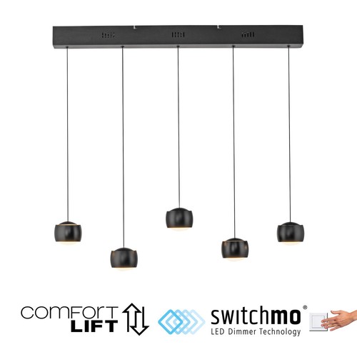 Led pendelleuchte schwarz - led,