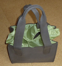 Jemako - Filztasche - Größe "M", Taupe mit Abdeckung grün, 34 x 28 x 25cm, Neu