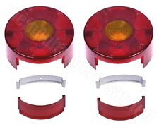 2x Lichtscheiben Ersatzglas rund ohne KZL für DDR Rückleuchten Pkw Anhänger