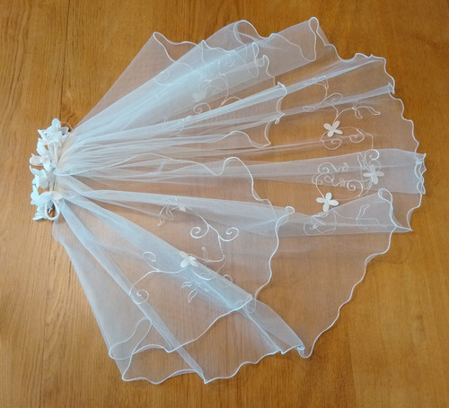 Brautkränzchen mit schleier - brautkränzchen,