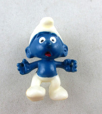 TOP VARIANTE + OLYMPIADE d SCHLÜMPFE / STELZENSCHLUMPF MARINEBLAU + TOP RAR ORI