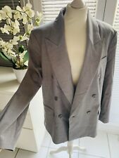 H&M Blazer Gr M  Grau Knöpfe Schulterpolster Blogger Zara ?