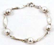 TOP DESIGNER Armband 835 SILBER Modernist 70er Silver bracelet BoHo Vintage