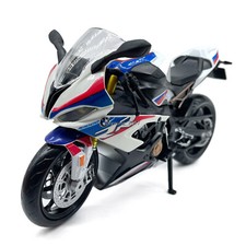 1:12 BMW S1000RR Modell Diecast Motorradmodell Kinder Spielzeug Sammlung Weiß