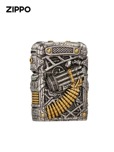 Original zippo silver gatling - original,