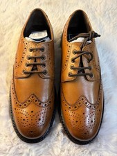 Hoggs of Fife Inverurie Country Brogue Schuhe Walnuss Leder Jagd Schießen