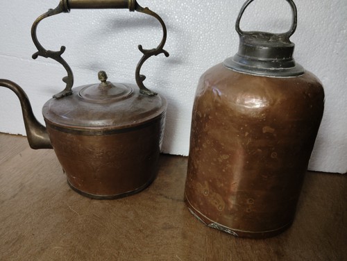 Antiker kupferkessel und - antiker,