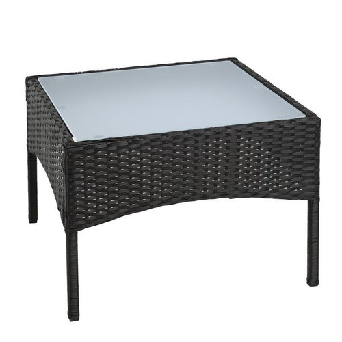 Polyrattan beistelltisch - polyrattan,