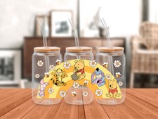 2x Puuh Blume 16oz Dose Glas