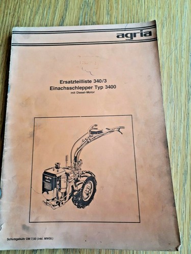 Agria ersatzteilliste 340 - agria, 340/3