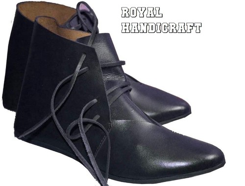 Wikinger leder schnürstiefel - wikinger,