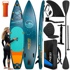 NEO-SPORT Aufblasbar Stand Up Paddle Board SUP Board KommplettSet 350 cm