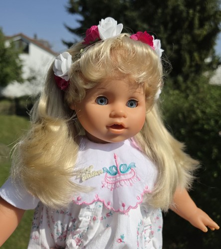 Zapf puppe blond aus - 50,