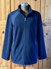 tolle dunkelblaue Ulla Popken Jacke im Materialmix  Gr. L