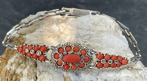 Art déco armband - armband, korallen