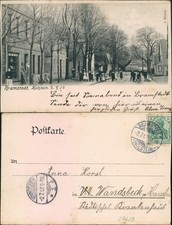 Ansichtskarte Bad Bramstedt Straßenpartie - Geschäft 1907