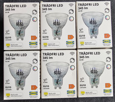 6x Ikea Tradfri GU10 345 lm, kabellos dimmbar Farb- und Weißspektrum RGBW ZigBee