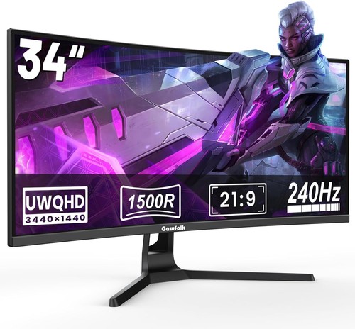 Gawfolk gaming curved monitor - curved,