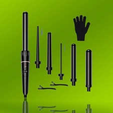 6-in-1 Lockenwickler-Set Welleneisen mit Aufsätzen für vielseitige Styles
