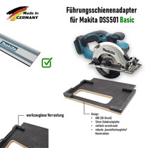 Makita DSS501 Adapter – Führungsschienenadapter für Kreissäge für Makita-Schiene