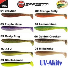 DAM EFFZETT Greedy Shad Gummifische - 8 bis12cm Flavour Gummifisch - 10er Pack