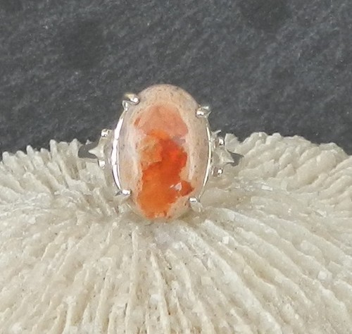 Feueropal ring aus mexico - ring,